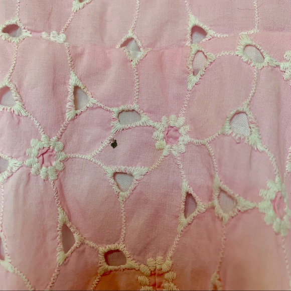 Origami Pink & White Broderie Anglaise Dress - Picture 5 of 6